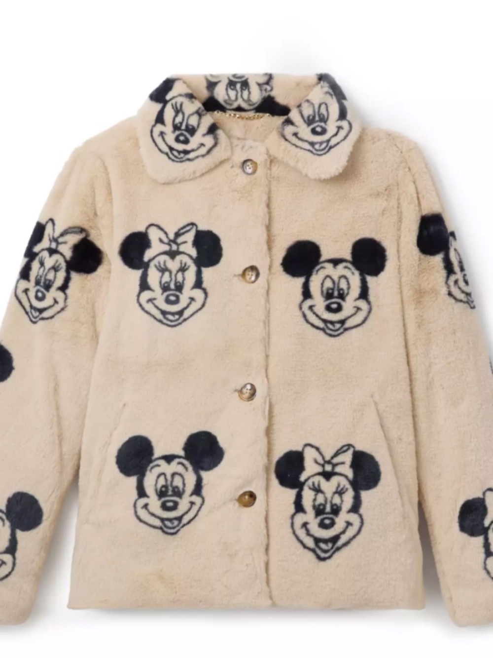 Disney Parks 2025 Mickey and Minnie Mouse Faux Fur Jacket - Picture 1 of 4